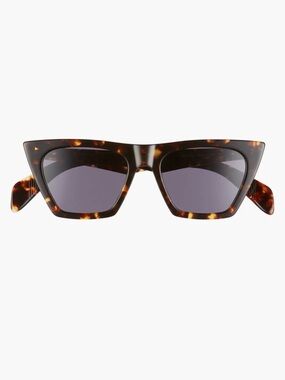 rag & bone Tortoiseshell Cat-Eye Sunglasses with Dark Lenses